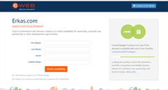 Desktop Screenshot of erkas.com